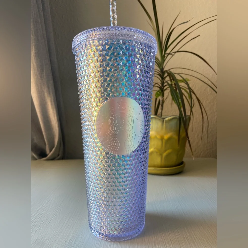 NEW Starbucks Iridescent Bling Unicorn Studded Tumbler Cup